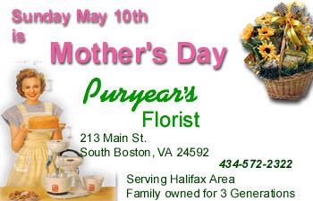 puryear's florist - south boston, va