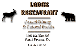 Visit the Lodge Restaurant - Open Tuesday - Sunday