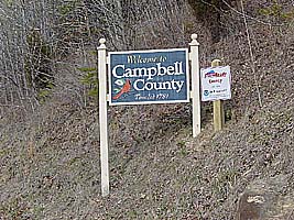 Campbell County Sign - Founded 1781