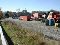 Train Cars on tracks at Keysville Depot