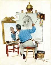 Norman Rockwell's Triple Self Portrait - 1960